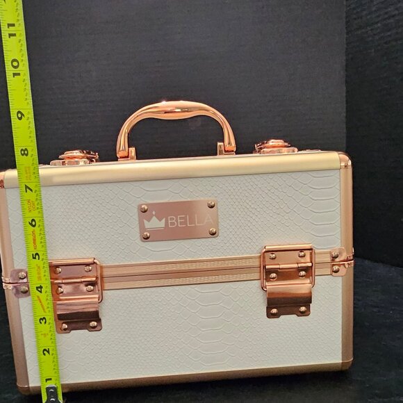 Bella Lash Beauty Box Ivory Rose Gold With Lock And Keys New Condition - Picture 9 of 11